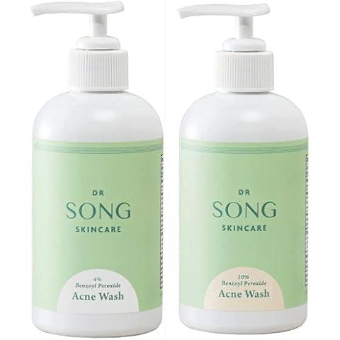 Dr Song Benzoyl Peroxide Wash 10% and 4% with Hyaluronic Acid Intro Kit Acne Treatment: Acne Face Wash & Body Wash (Intro Kit - 4% and 10%) Cover