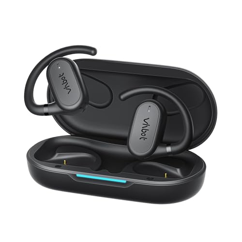 AI Translation Earbuds, Real-Time 143 Language & Accent Translator, Open Ear Wireless Bluetooth Earbuds with 120H Charge Case, Spanish/English/Japanese Voice Support, iOS & Android Compatible