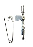 Von Gifts For All 2016 Giftsforall FT145 Indianer Tomahawk Schal, Brosche und Kiltnadel aus Zinn, 2,4 x 4,6 cm