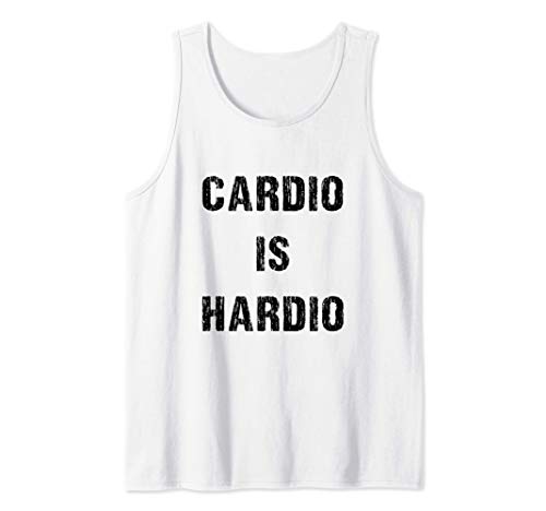 Diseño divertido para el gimnasio, Cardio is Hardio Camiseta sin Mangas