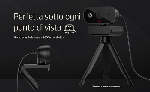 320 Webcam FHD 1080P, USB, Grandangolare, Copriobiettivo, Angolazione regolabile, Correzione Automatica Luminosità, Certificata Works With Chromebook, Chrome OS, Windows 11, macOS, Nera - Webcam - Immagine 10