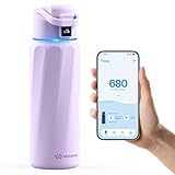 BOOST Smart Water Bottle with Reminder & Tracker, Double Wall Vacuum Insulated Bottles Stainless Steel, 32oz BPA-Free Wide Mouth for Gym, Office, School, Ideal Gift for Christmas, New Year
