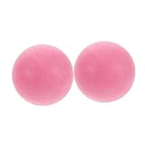 TOBBOMEY 2 Piezas bola de masaje equipo de ejercicio pelota de ejercicio pilates bola de barra pelota de entrenamiento silla de pelota de fitness bola central tipe rosa