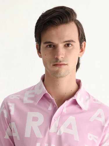 Image of Rare Rabbit Regular fit Monogram Print Polo