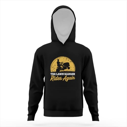 Funny Gardening Gift Vintage Lawn Mower Hoodies for Teen Girls Boys Lightweight Kangaroo Pocket Sweatshirt3
