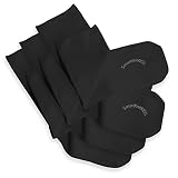 SmartKnitKIDS Seamless Sensitivity Socks, 3-Pack - Made in USA, Soft Cotton Blend, Non-Irritating Flat Toe Seams, Durable All-Day Comfort for Boys & Girls (Black, Large)