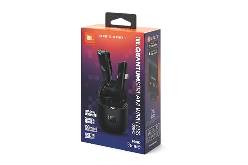 Microfone JBL Quantum Stream Wireless com conexão USB-C