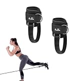Prebene Ankle Strap for Cable Machines, Adaptive O-Ring for Glute & Leg Workouts, Adjustable Ankle C