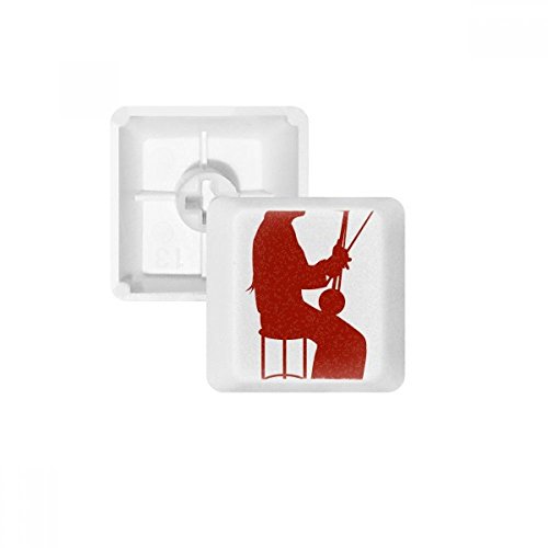 Keycaps PBT Erhu blanc : l'art chinois s'invite sur votre clavier