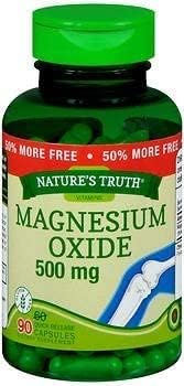 Nature's Truth Óxido de magnesio 500mg (paquete de 2)