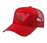 Vallejo Redhawks Trucker Hat with Adjustable Mesh Back, Red