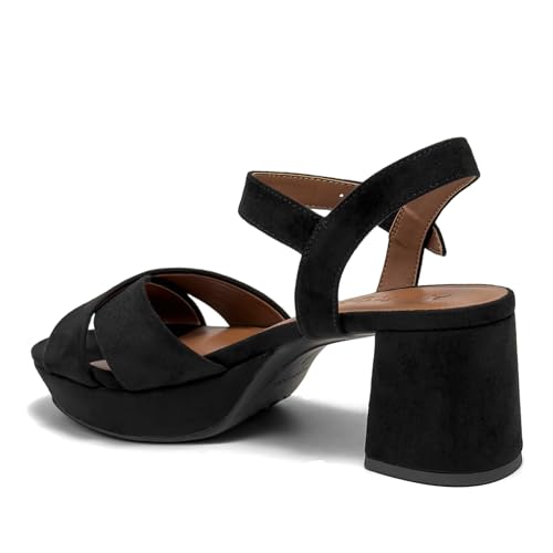 Aerosoles Women's COSMOS Heeled Sandal, Black Faux Suede, 11M by Aerosoles - Used condition - Image 8