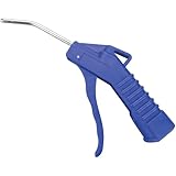 Performance Tool 1539 4 in. Angled Blow Gun, Brass Air Flow Valve, 15-Degree Barrel, Contoured