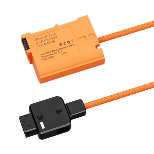 Cable de alimentación continua D Tap a EN EL15 adaptador de batería para cámara Nikon V1 Z6 II