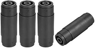 sourcing map 4Pin Speaker/Amp SpeakOns Adapter Connectors,Female to Female Plug Jack Straight Coupler Cable Connector,Speakons Compatible,4pcs