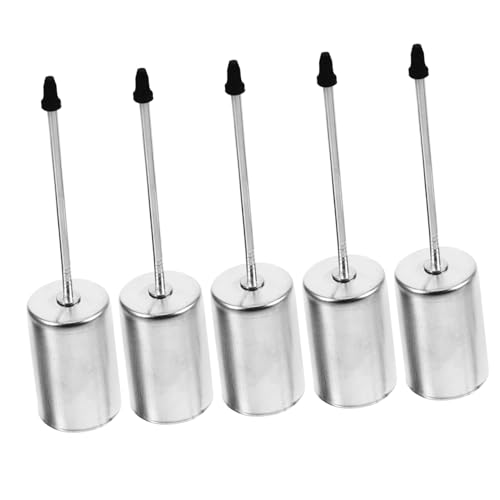 ULTECHNOVO 5 Piezas Soporte para Velas de Taper de Hierro con de Portavelas para Decoración de Árbol de Navidad y Mesa Insertos Festivos para Navideño