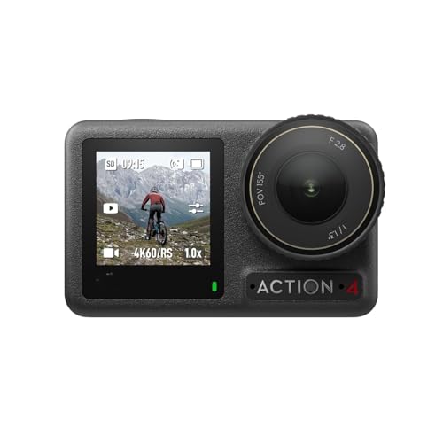 Image of DJ I Osmo Action 4 Standard Combo - 4K /120Fps Waterproof Action Digital Camera with A 1 /1.3-Inch Sensor, 10-Bit & D-Log M Color Performance, Outdoor Digital Camera for Travel, Biking