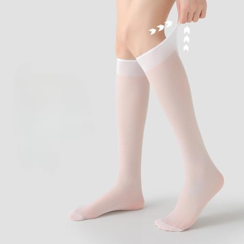 Sheer Knee High Stockings 20D Black Knee High Socks with Reinforced Toe Elastic Soft Nylon Socks for Women Girls2