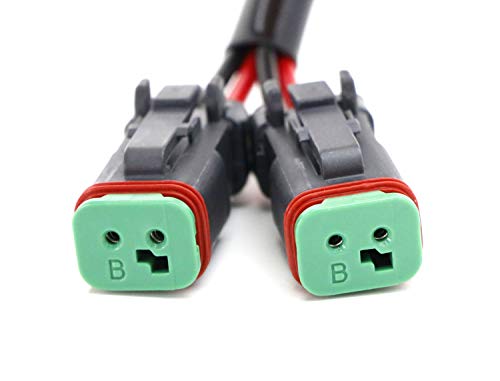 Adaptadores Y-Shape Duales H11 H8 a Deutsch DT DTP miniatura 3