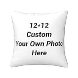 Custom Pillow Case, Design Photos or Text Customize Throw Pillowcase, Two-Sides Printed Cushion Covers, Personalized Pet Photo Pillow, Love Photo Throw Pillow 1 Pcs(12'x 12')