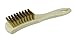Weiler 73156 Small Tire Cleaning Brush, Brass Wire Fill, Made in USA
