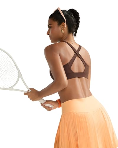 Image of RUNNING GIRL High Impact Sports Bras for Women, High Support Running Strappy Women's Sports Bra with Sewn in Pads