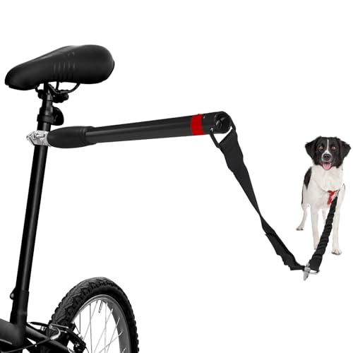 Fahrradleine Hund, Fahrrad Hundeleine für sicheres Radfahren, Einziehbare Hundeleine Übungsleine, Hände Frei Hundeleine, Hundelaufleine für Fahrradhalterung, Verstellbare Fahrrad Leine für Hunde