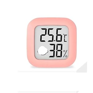 SparklWLeaf Digitales Thermometer Hygrometer Wetterstation (Pink)