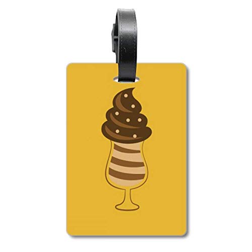 Étiquette pour valise crème glacée chocolatey pour éviter les pertes