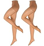 Nur Die Damen Goodbye Laufmaschen 20 Er Pack Strumpfhose, amber, 40/44 EU