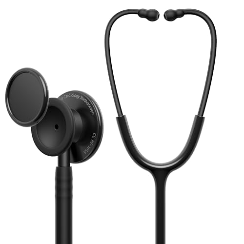 Acoustica Lightweight Stethoscope, Dual-Frequency Diaphragm, Bell & Diaphragm & Pediatric Diaphragm, Noise-Reducing Silicone Ear Tips, Ideal for Doctors, Nurses, Students Use