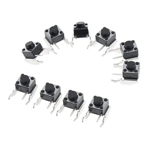 Image of CALANDIS for Xbox 360 One Controller LB /RB Tactile Switch Bumper Button Replacement, Black, Pack of 10 | Controllers & Attachments | Video Game Accessories