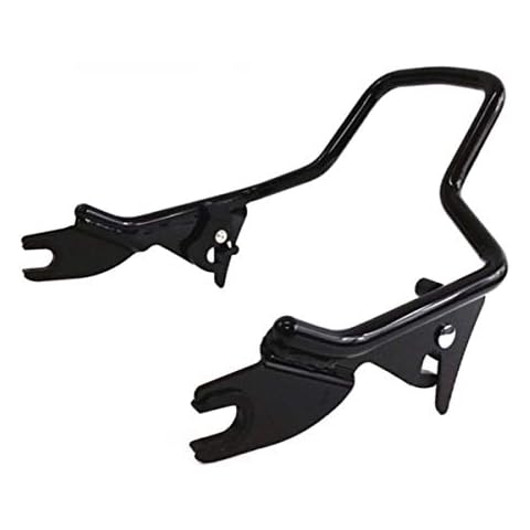 Low Gloss Black Passenger Backrest Short Sissy Bar For Harley Davidson Touring like Street Glide Road King Ultra Electra CVO 09 2009-2023 Detachable Quick Release SissyBar Rear Back Rest ref 54248 09A Cover