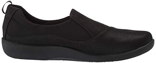 Clarks Women's Cloudsteppers Sillian Paz Slip-On Loafer, Black Synthetic Nubuck, 9 M Us #TOP5