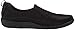 Clarks Women's CloudSteppers Sillian Paz Slip-On Loafer, Black Synthetic Nubuck, 9 M US