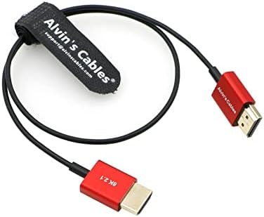 Alvin's Cables Z Cam E2 L Kształt Kabel HDMI High Speed Ethernet dla świstoklików Monitor BM5 Od prostego do prawego kąta 50 CM