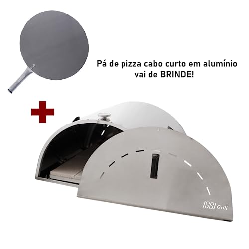 Forno de Pizza Pequeno em Inox para Churrasqueira Issi Grill