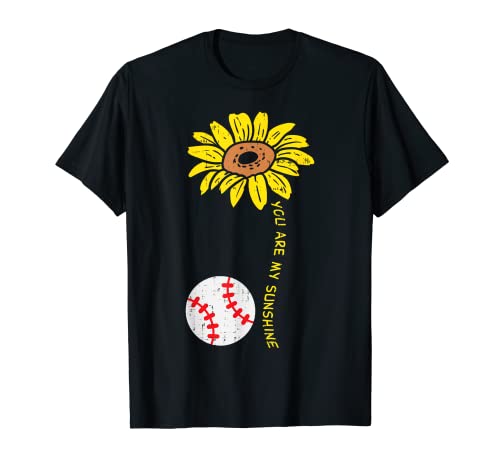 Sunflower Sunshine Baseball Softball Sports Men Women Kids T-Shirt