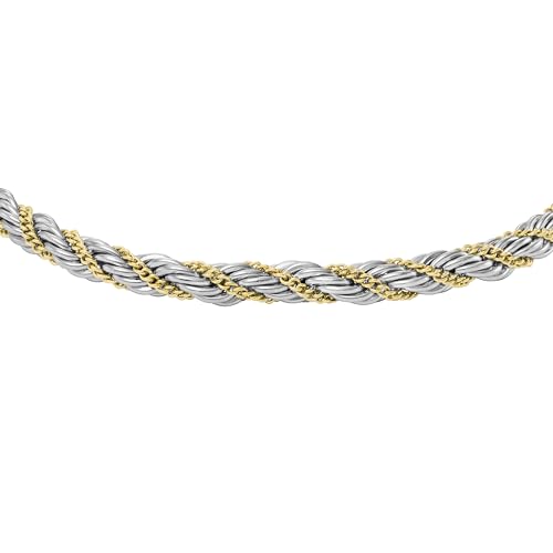 Image of Fossil Men's Plated Stainless Steel Engravable Personalized Gift ID, Chain or Cuff Bracelet for Men
