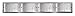 Hinkley 5924BN Daphne - 4 Light Bath Vanity, Brushed Nickel Finish with Etched Bubble Art Glass