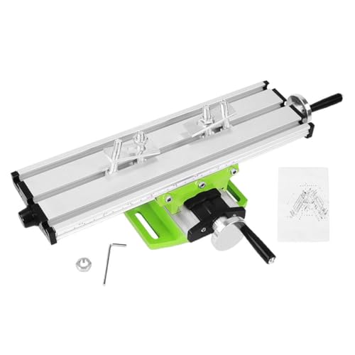 Sosoport Soporte para Taladro Manual Multifunción, Mesa de Trabajo Deslizante Mini, Rampa de Alta Precisión, Incluye Manual y Accesorios, Compacto para Fresadora y Taladrado Doméstico
