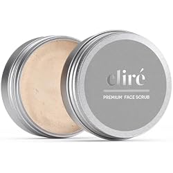 Eliré Rice-Enzyme Face Scrub Powder – Gentle Rice + Salicylic and Papaya for Smooth, Bright Skin – Vegan- Fragrance-Free- Hypoallergenic – Daily Polish for Sensitive Skin