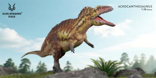 Figurine Acrocanthosaurus 1:35 AMITD marron aux détails peints à la main - 4