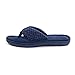 ULTRAIDEAS Women's Popcorn Flip Flop House Slipper with Memory Foam (Blue, Size 9-10)