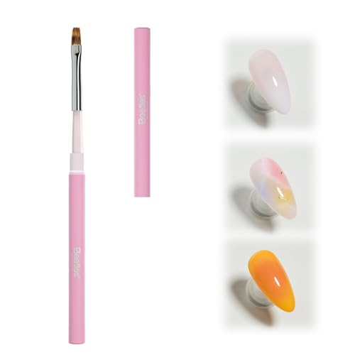 Beetles Nail Art Brush 1Pcs Ombre Gel Nail Art Design Pen Painting Tools Ombre Gradient Fingernail Brush Nails Cleaning Brushes Nails Salon Diy at Home