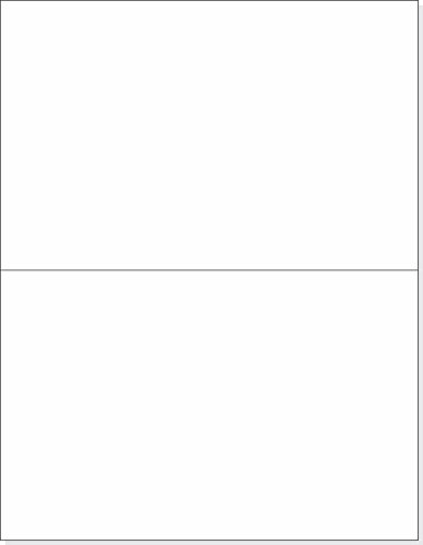 2 Per Page 5-1/2" x 8-1/2" Blank White Laser / Ink Jet Labels, Strong Adhesive, Will Work for USPS Click-N-Ship, FedEx, UPS Shipping Labels (100 Labels)