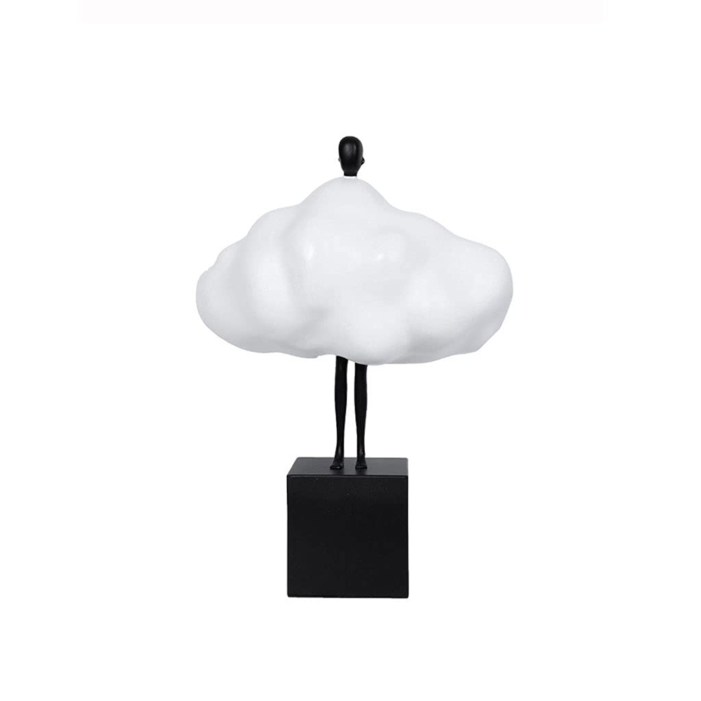 Estatua Escultura Arte Escultura nórdico Simple Moderno Creatividad Blanco Nube Resina Figura Escultura decoración Sala de Estar Estudio decoración Decoración del Hogar