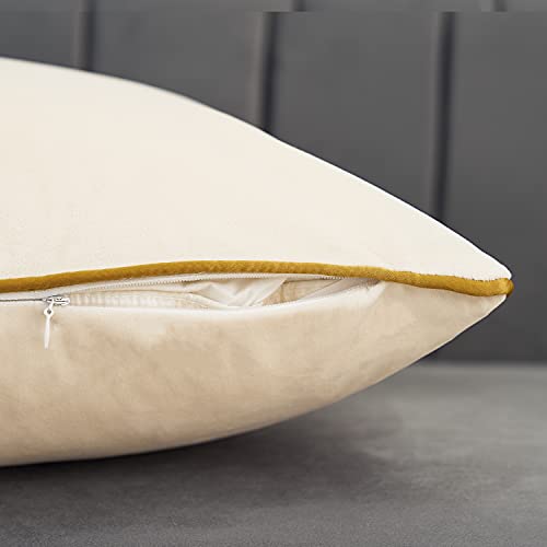 Avigers 20 X 20 Inches White Solid Cushion Case Luxury Modern Square Throw Pillow Cover Decorative Pillow For Couch Living Room Bedroom Car 50 X 50Cm #TOP4