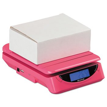 Báscula postal electrónica Ps25 25 lb plataforma 8 x 6 rosa miniatura 4