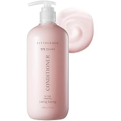 FIT YOUR SKIN TAENG TAENG Elasticity Conditioner (17 fl.oz) – Korean Bouncy Volume Protein Conditioner for Fine, Limp Hair – pH 5.5 Keratin & Collagen, Rose Garden Perfume Scent, Paraben Free
